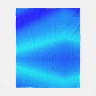Copper blue ombre watercolor abstract pastel  fleece blanket