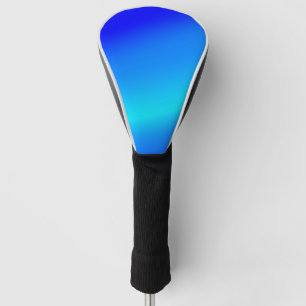 Copper blue ombre watercolor abstract pastel golf head cover