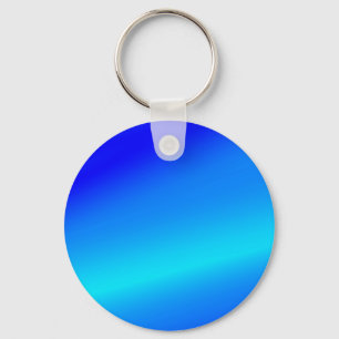Copper blue ombre watercolor abstract pastel key ring
