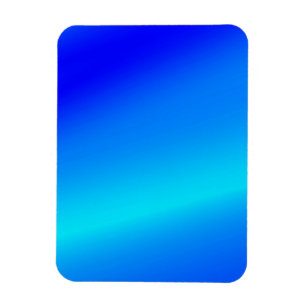 Copper blue ombre watercolor abstract pastel magnet