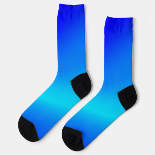 Copper blue ombre watercolor abstract pastel socks
