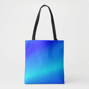Copper blue ombre watercolor abstract pastel tote bag