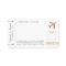 Copper Boarding Pass Airline Ticket Place Card