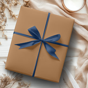Copper Brown Solid Colour Classic Elegant Wrapping Paper