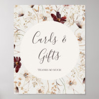 Copper Burgundy Wildflower | Beige Cards and Gifts