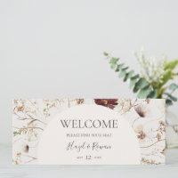 Copper Burgundy Wildflower | Beige Seating Header