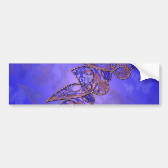 Copper Butterflies Bumper Sticker (Front)