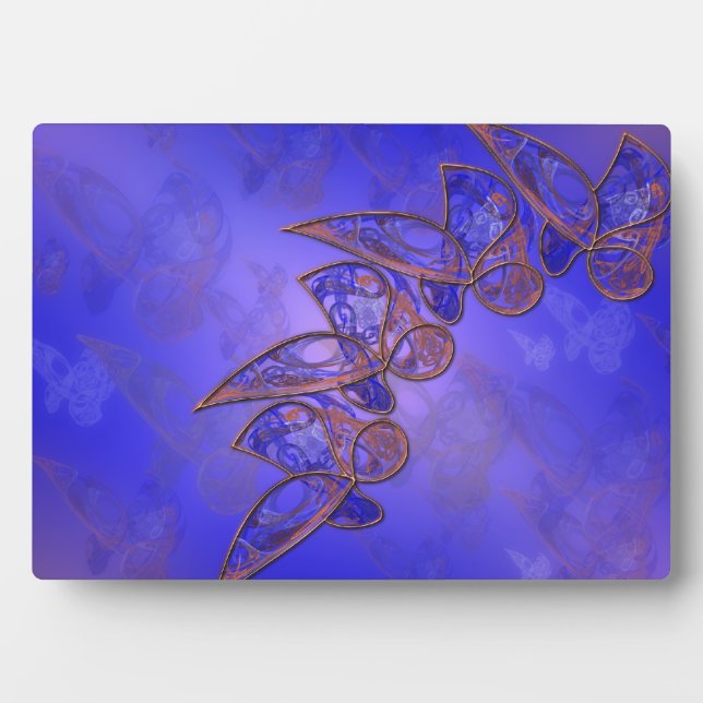 Copper Butterflies Photo Plaque (Front)