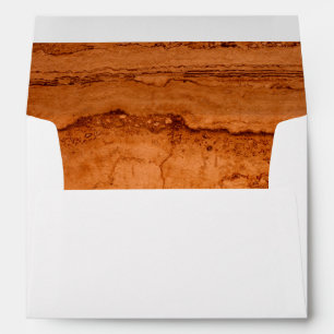 Copper Canyon Granite, amber gold Sedona mountains Envelope
