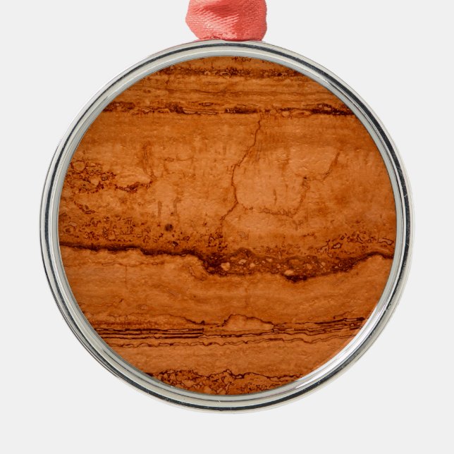 Copper Canyon Granite, amber gold Sedona mountains Metal Tree Decoration (Front)