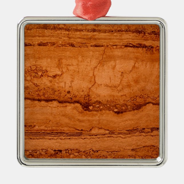 Copper Canyon Granite, amber gold Sedona mountains Metal Tree Decoration (Front)