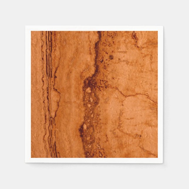 Copper Canyon Granite, amber gold Sedona mountains Napkin (Front)
