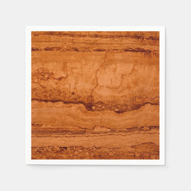 Copper Canyon Granite, amber gold Sedona mountains Napkin (Front)