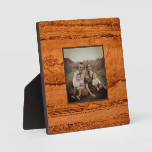 Copper Canyon Granite, amber gold Sedona mountains Plaque