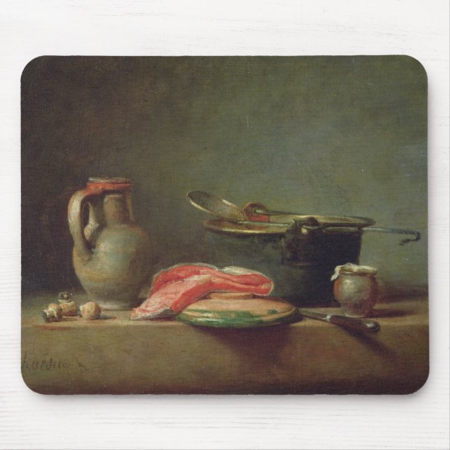 Copper Cauldron with a Pitcher Mouse Mat (Front)