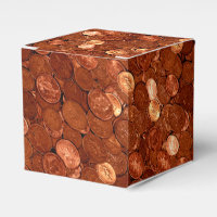 Copper Coins Novelty Money Personal Favour Box