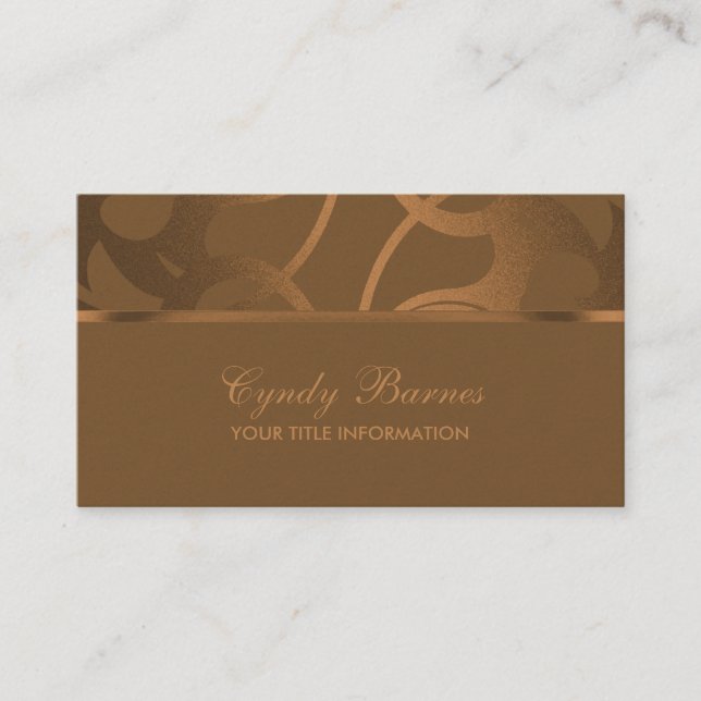 Copper Contemporary  Business Card (Front)