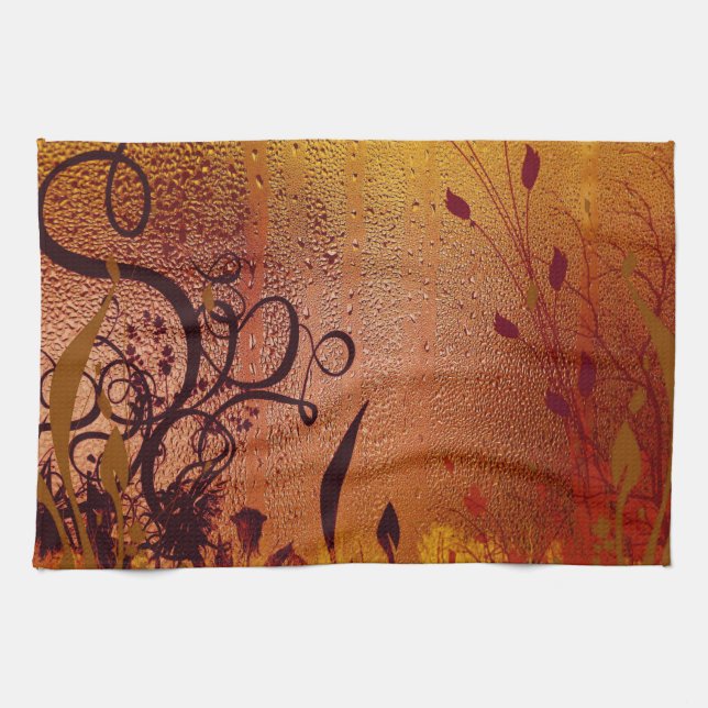 Copper Dew Tea Towel (Horizontal)