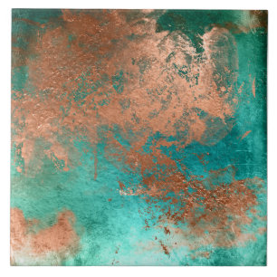 Copper Distressed Patina Tile