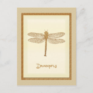 Copper Dragonfly Postcard