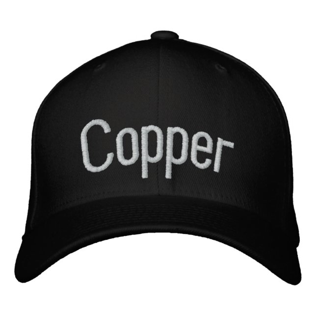 Copper Embroidered Hat (Front)