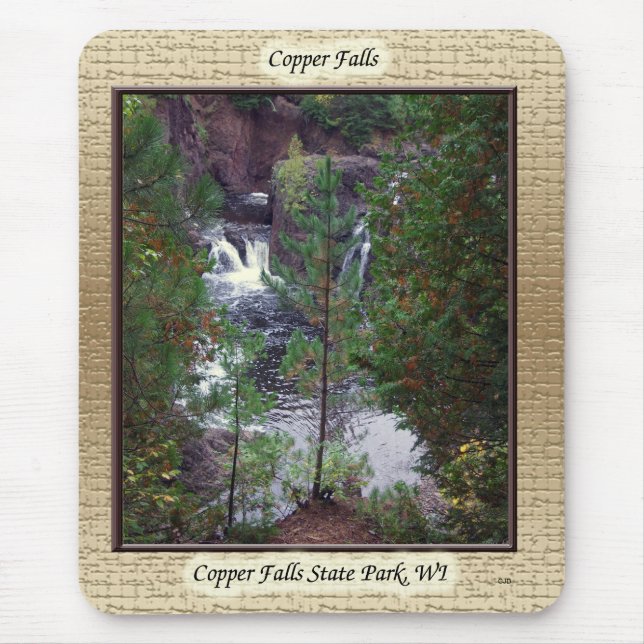 Copper Falls framed mousepad (Front)