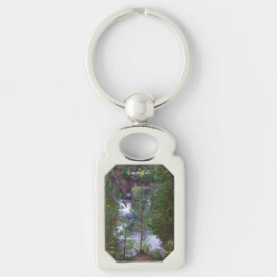 Copper Falls metal key chain