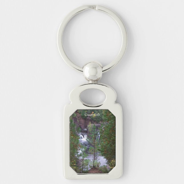 Copper Falls metal key chain (Front)