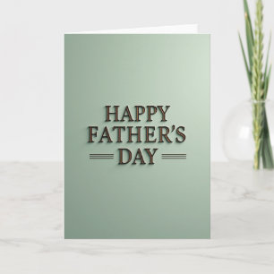 Copper Fathers Day Shadow Card