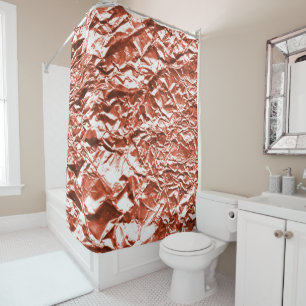 Copper Foil Shower Curtain