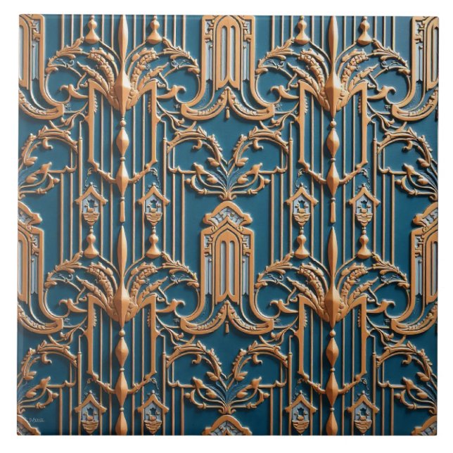 Copper Gala Grille Tile (Front)