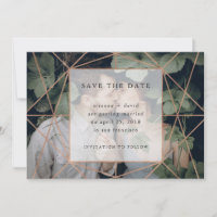 Copper Geo | Photo Save the Date