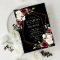 Copper Geometric Burgundy Black Floral  Wedding