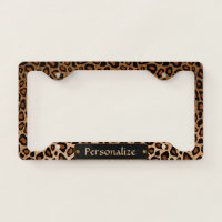 Copper Glitter Leopard Skin Pattern
