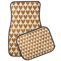 COPPER GLITTER LOOK VALENTINE HEARTS