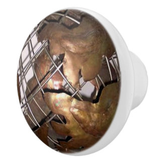 Copper Globe Ceramic Knob