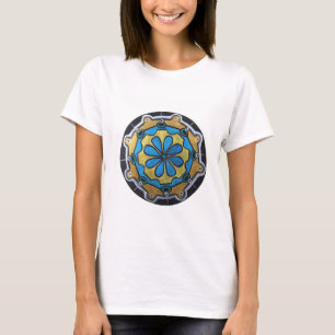 Copper Gold and Blue Mandala T-Shirt