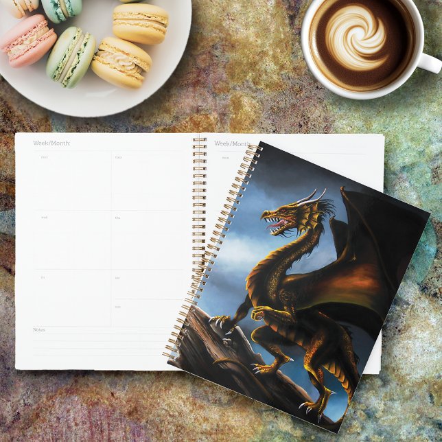 Copper Gold Black Dragon Planner (Creator Uploaded)