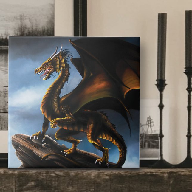 Copper Gold Black Dragon Tile (Creator Uploaded)