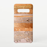 Copper Gold Strokes Glamour Texture Samsung Galaxy Case<br><div class="desc">This bronze shining stripes and glitter spots make a beautiful design for fashion girls and women.</div>
