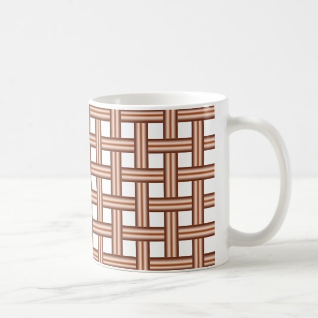 copper grid coffee mug (Right)