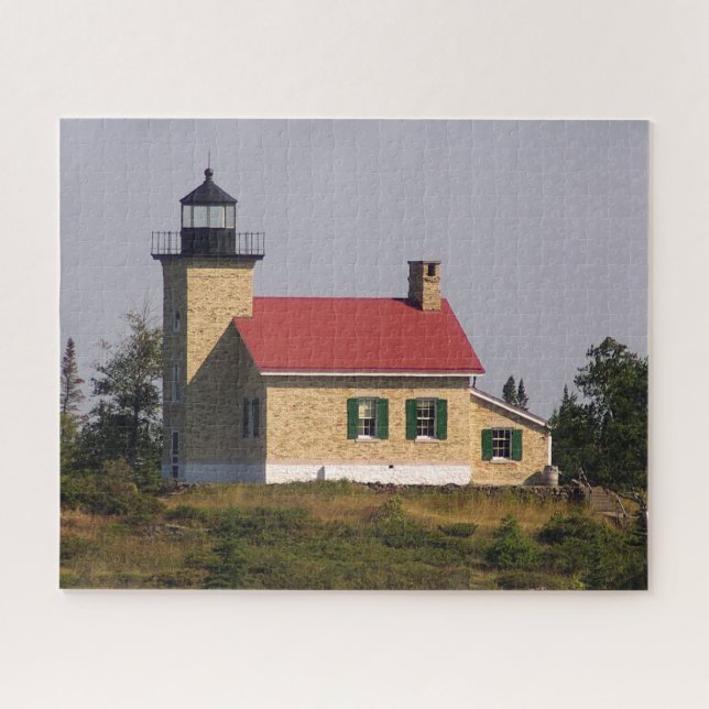 Copper Harbor Lighthouse Jigsaw Puzzle (Horizontal)