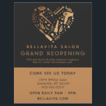 Copper Heart Salon Business Grand Reopening Flyer<br><div class="desc">Copper Heart Salon Business Grand Reopening Flyer. Salon reopening flyer that features a collage heart. "With new Covid 19 safety measures in place to keep our clients and employees safe." Personalise this custom design with your own text,  logo,  and business details.</div>