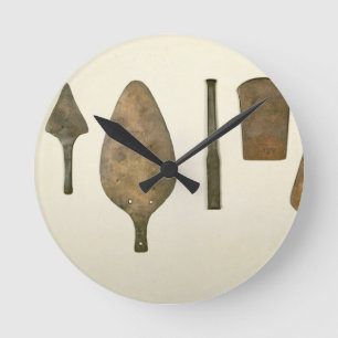 Copper implements, Harappa, 2300-1750 BC Round Clock