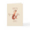 Copper-look ampersand anniversary card