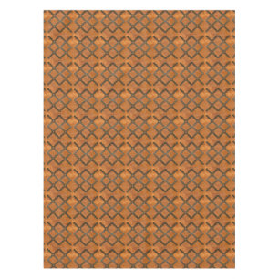 Copper Look Dotted Pattern Rustic Tablecloth