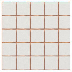 Copper-look squares design fabric