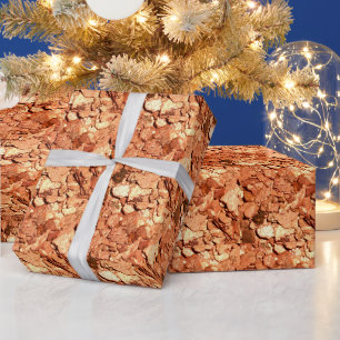 Copper Metal Chips Wrapping Paper