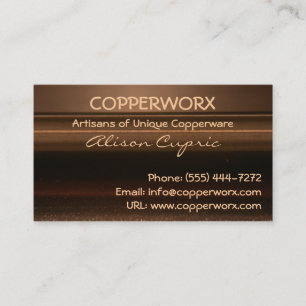 COPPER METALLIC Business Cards