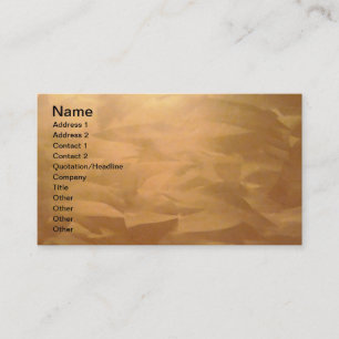 Copper Metallic Business Cards